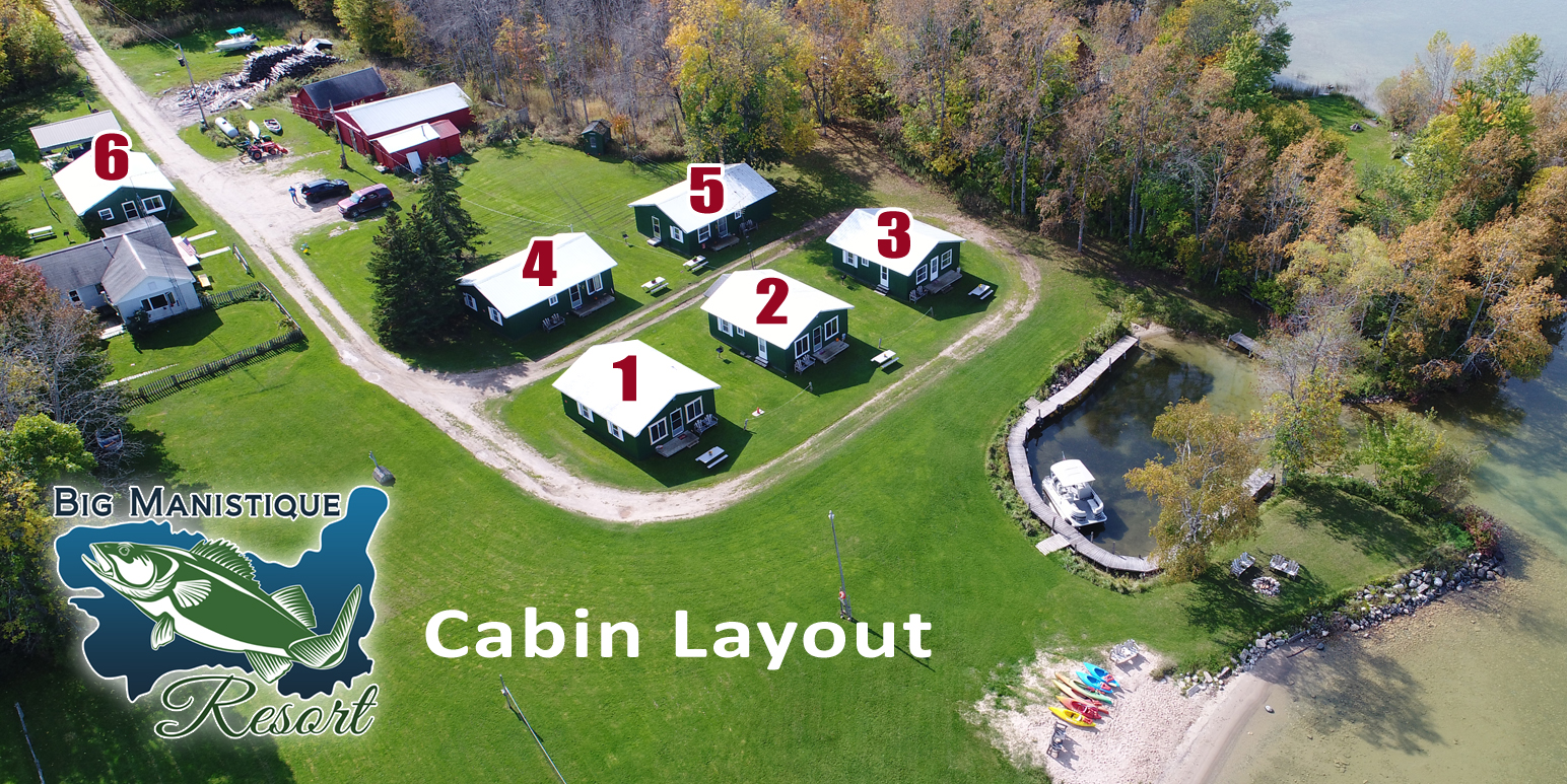 Big Manistique Lake Cabin Rentals, Cottage Rentals on the Lake Curtis, MI